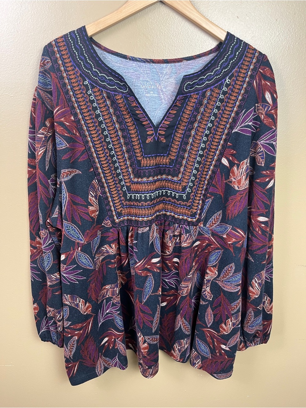Catalog Favorites Patterned 2XL Tunic Women's Boho